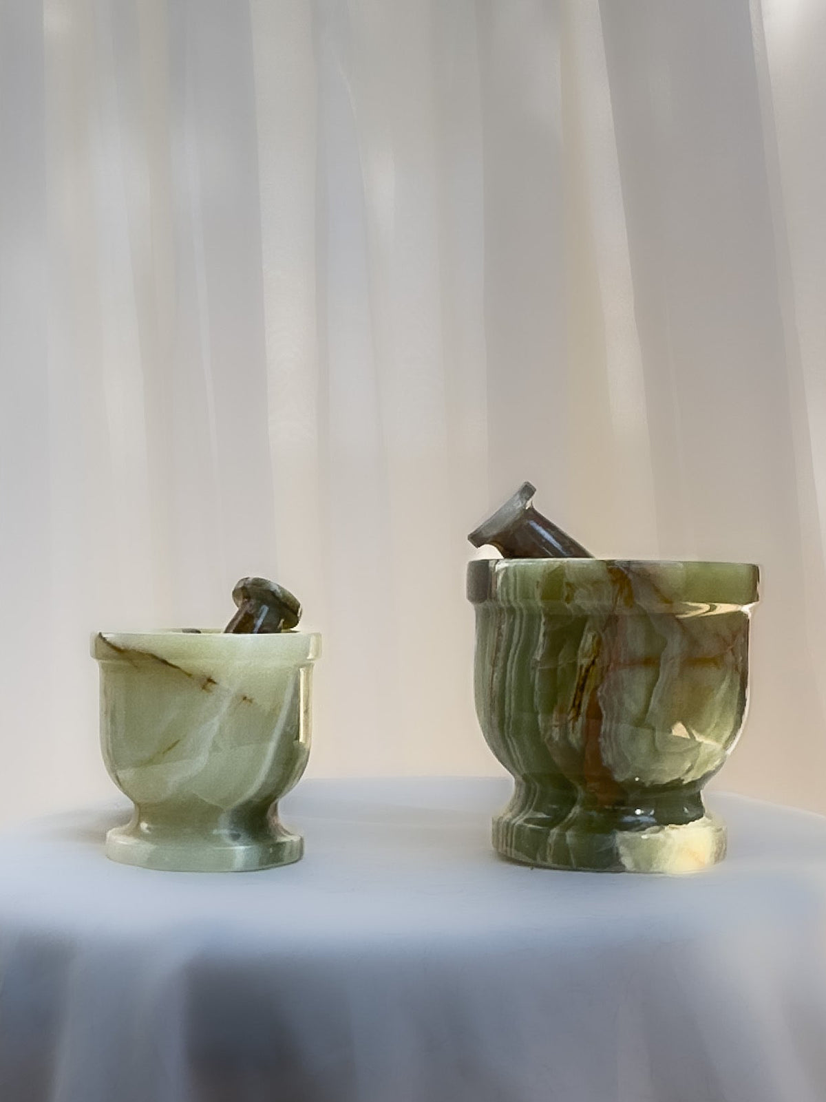 Mortar & Pestle — Green Onyx