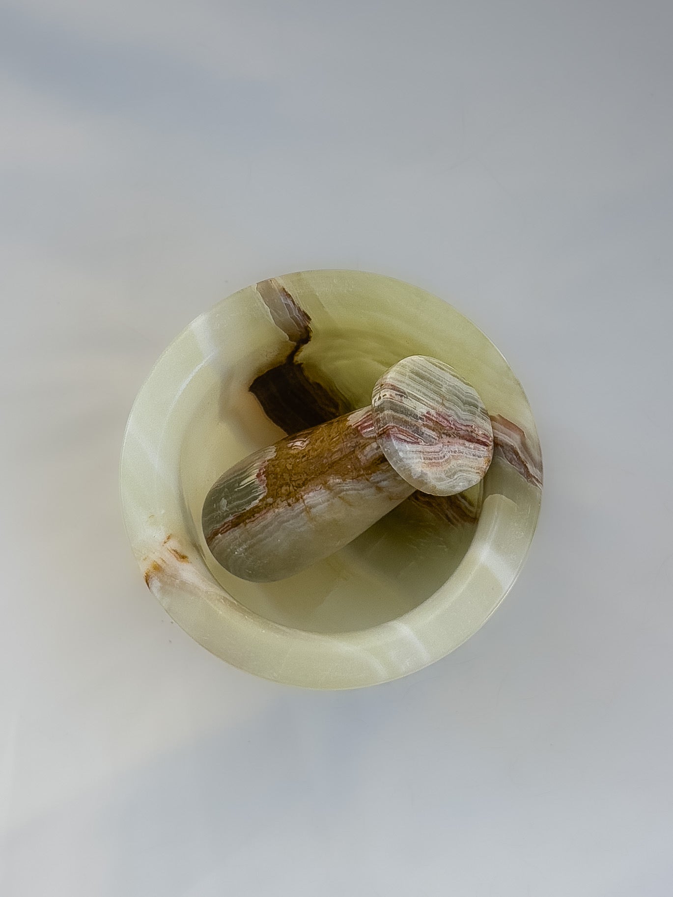 Mortar & Pestle — Green Onyx