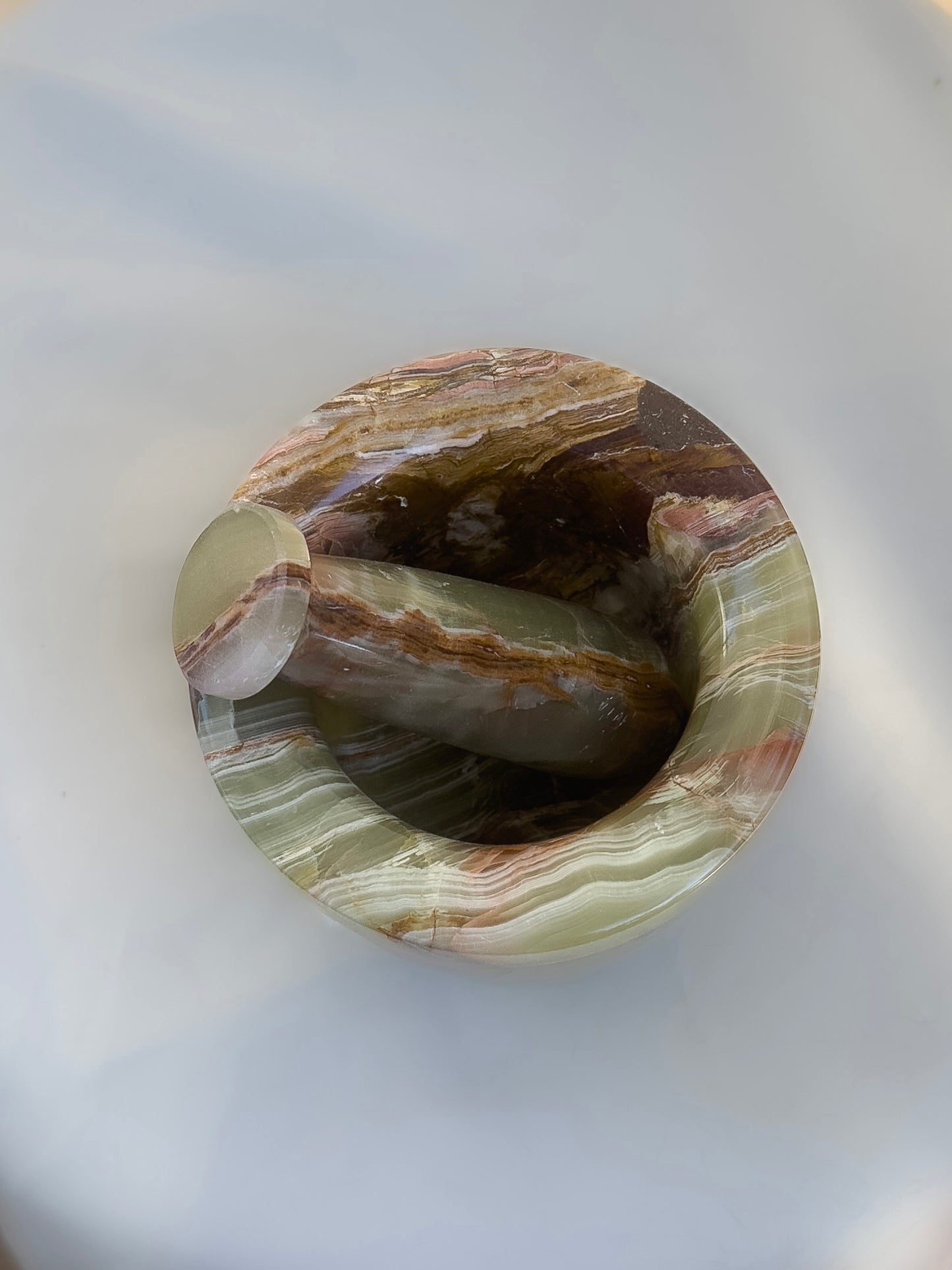 Mortar & Pestle — Green Onyx