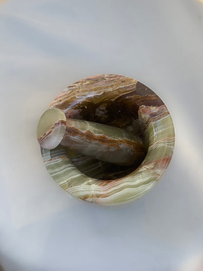 Mortar & Pestle — Green Onyx