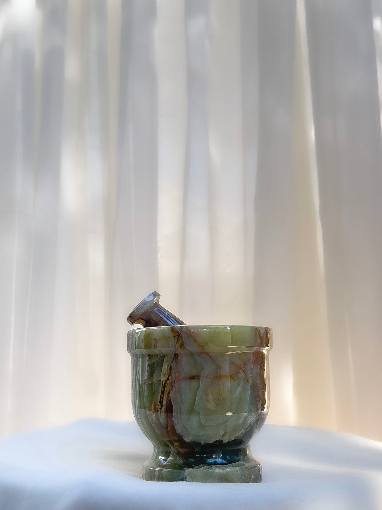 Mortar & Pestle — Green Onyx