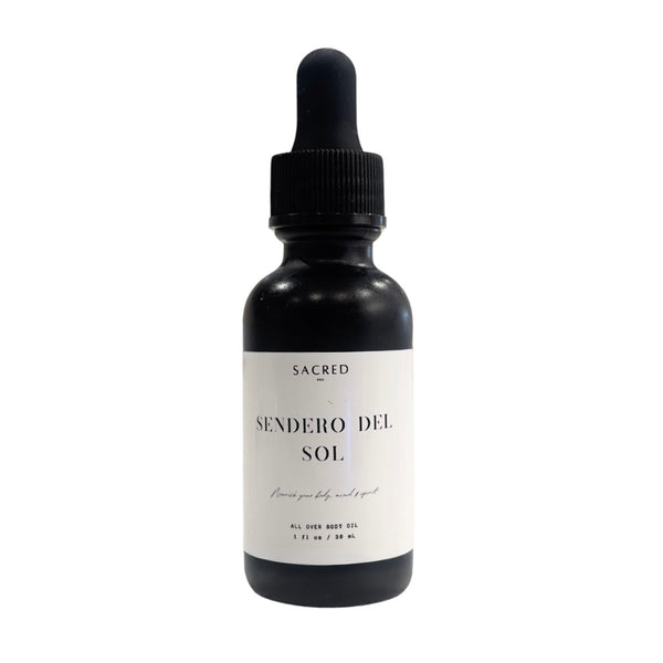 Luxury herbal body oil for glow and vitality